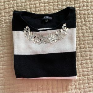 The Limited Striped Short Sleeve Sweater